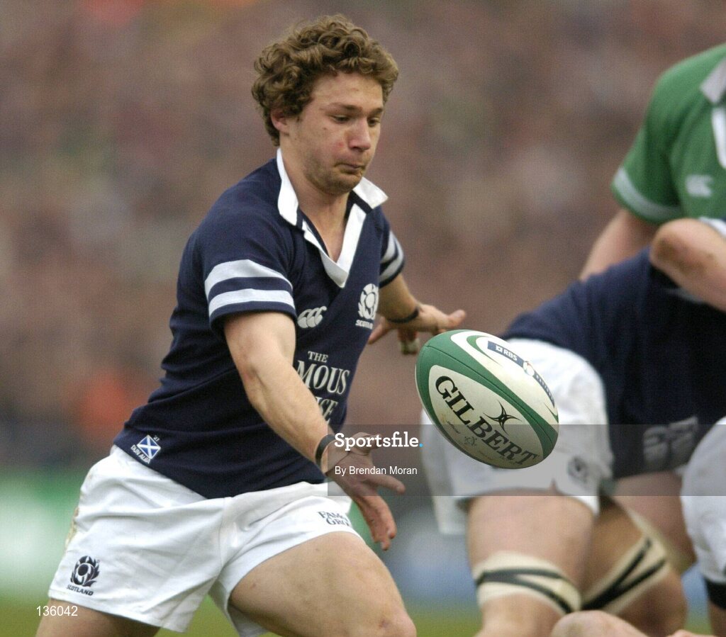 27 March 2004; Chris Cusiter, Scotland. RBS Six Nations Rugby Championship 2003-2004, Ireland v Scotland, Lansdowne Road, Dublin. Picture credit; Brendan Moran / SPORTSFILE *EDI*