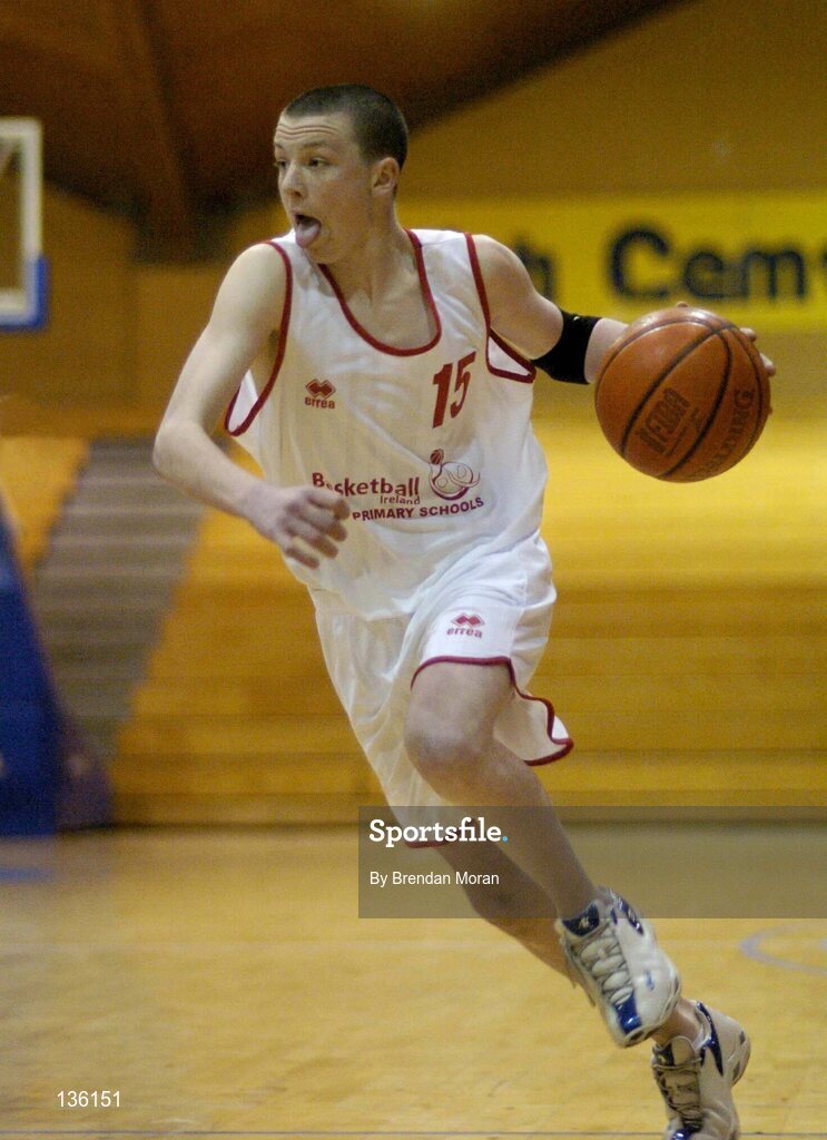 23 March 2004; Stephen Monaghan, St Pat's, Shannon. All-Ireland Schoolboys Basketball League, U16 'C'  Final, Dunshaughlin Community College, Meath v St Pat's, Shannon, Co. Clare, ESB Arena, Tallaght, Dublin. Picture credit; Brendan Moran / SPORTSFILE *EDI*