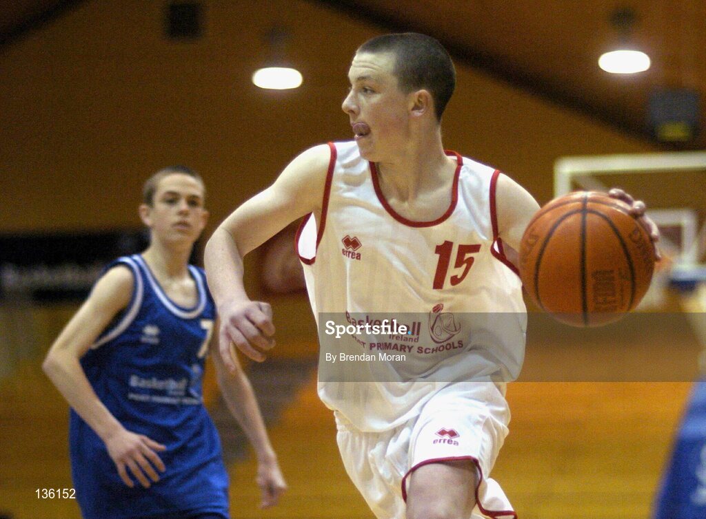 23 March 2004; Stephen Monaghan, St Pat's, Shannon. All-Ireland Schoolboys Basketball League, U16 'C'  Final, Dunshaughlin Community College, Meath v St Pat's, Shannon, Co. Clare, ESB Arena, Tallaght, Dublin. Picture credit; Brendan Moran / SPORTSFILE *EDI*