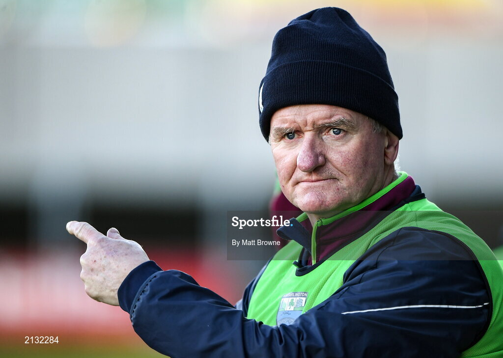 5 December 2021; Martin Murphy manager of Portarlington during the AIB Leinster GAA Football Senior Club Championship Quarter-Final match between Portarlington and St Loman's at MW Hire O’Moore Park in Portlaoise, Laois. Photo by Matt Browne/Sportsfile