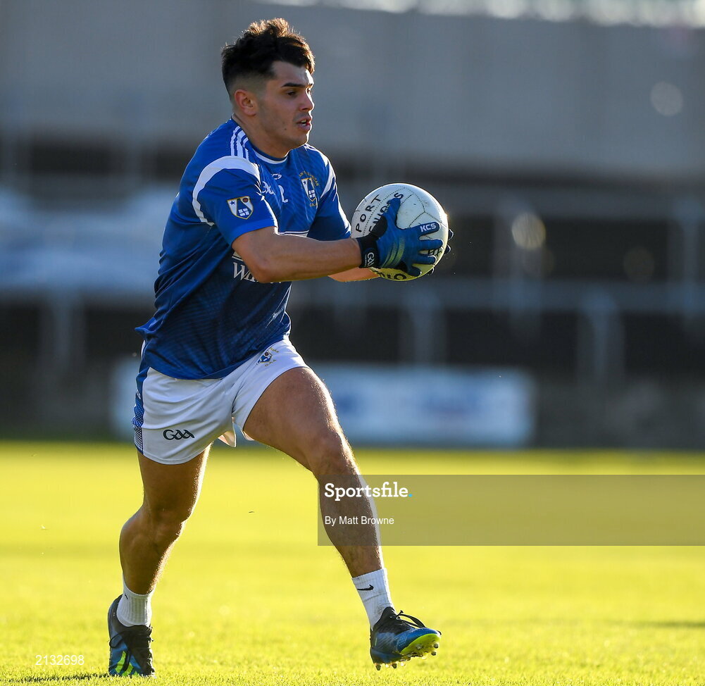 5 December 2021; TJ Cox of St Loman's during the AIB Leinster GAA Football Senior Club Championship Quarter-Final match between Portarlington and St Loman's at MW Hire O’Moore Park in Portlaoise, Laois. Photo by Matt Browne/Sportsfile