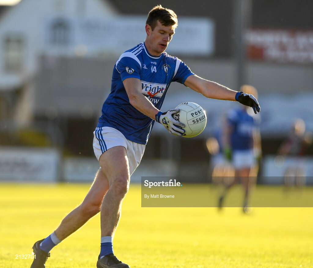 5 December 2021; John Heslin of St Loman's during the AIB Leinster GAA Football Senior Club Championship Quarter-Final match between Portarlington and St Loman's at MW Hire O’Moore Park in Portlaoise, Laois. Photo by Matt Browne/Sportsfile