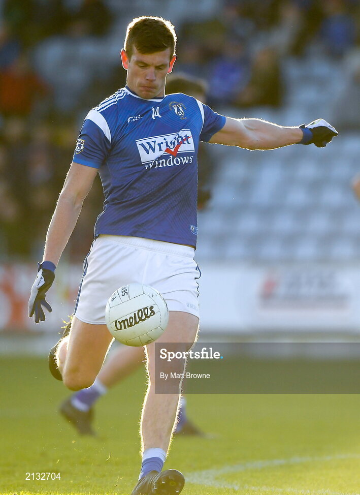 5 December 2021; John Heslin of St Loman's during the AIB Leinster GAA Football Senior Club Championship Quarter-Final match between Portarlington and St Loman's at MW Hire O’Moore Park in Portlaoise, Laois. Photo by Matt Browne/Sportsfile