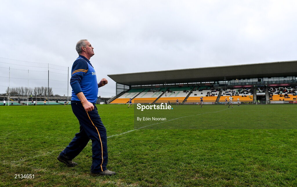 12 December 2021; St Rynaghs manager Ken Hogan during the AIB Leinster GAA Hurling Senior Club Championship Semi-Final match between St Rynaghs and Shamrocks Ballyhale at Bord na Mona O’Connor Park in Tullamore, Offaly. Photo by Eóin Noonan/Sportsfile