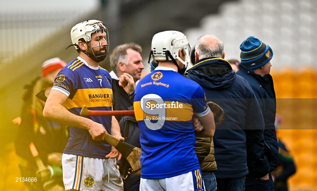 12 December 2021; Dermot Shortt of St Rynaghs after the AIB Leinster GAA Hurling Senior Club Championship Semi-Final match between St Rynaghs and Shamrocks Ballyhale at Bord na Mona O’Connor Park in Tullamore, Offaly. Photo by Eóin Noonan/Sportsfile