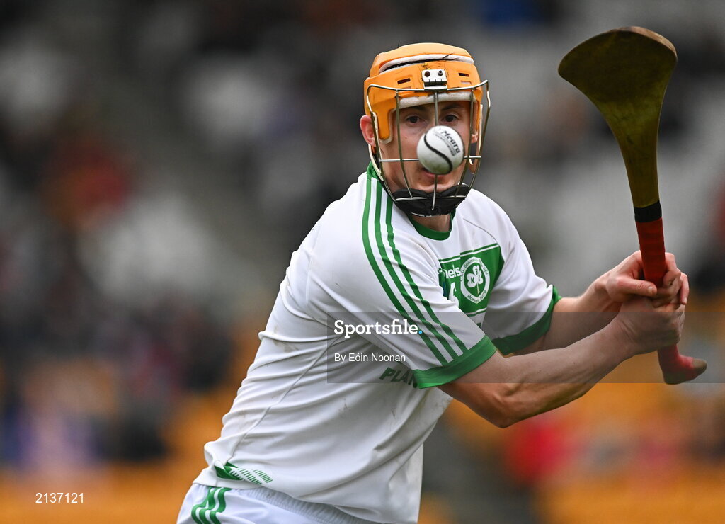 12 December 2021; Richie Reid of Shamrocks Ballyhale during the AIB Leinster GAA Hurling Senior Club Championship Semi-Final match between St Rynaghs and Shamrocks Ballyhale at Bord na Mona O’Connor Park in Tullamore, Offaly. Photo by Eóin Noonan/Sportsfile