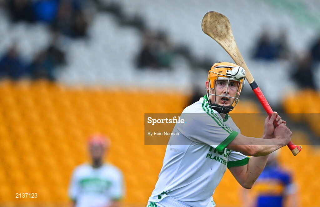 12 December 2021; Richie Reid of Shamrocks Ballyhale during the AIB Leinster GAA Hurling Senior Club Championship Semi-Final match between St Rynaghs and Shamrocks Ballyhale at Bord na Mona O’Connor Park in Tullamore, Offaly. Photo by Eóin Noonan/Sportsfile
