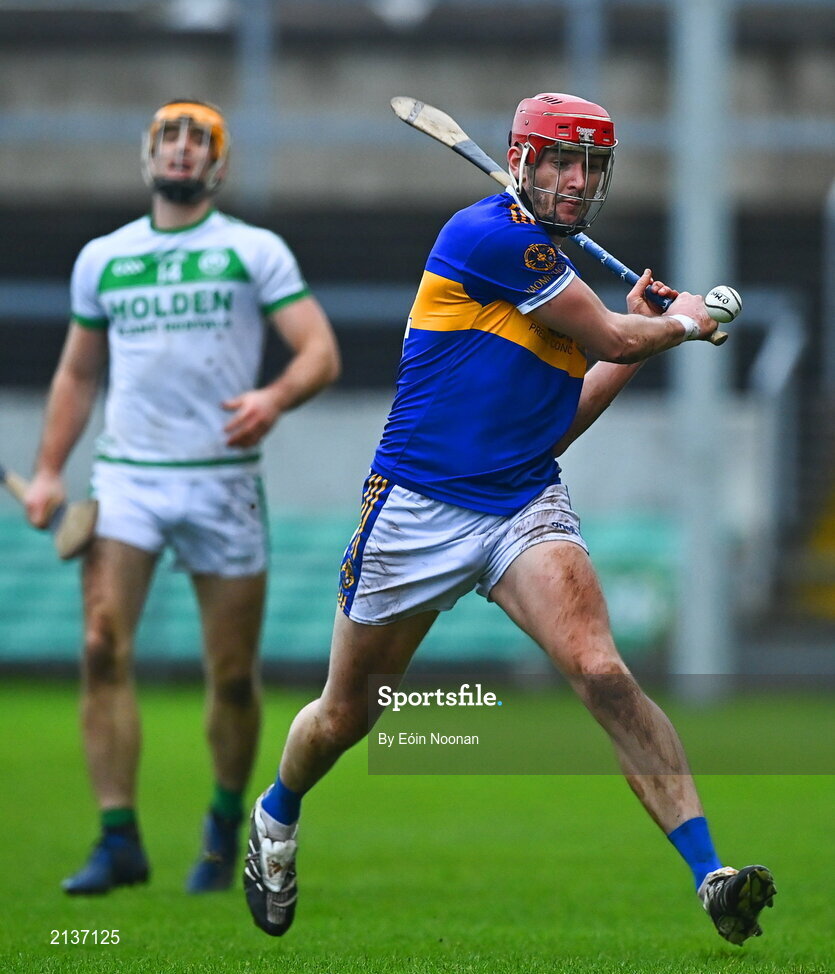 12 December 2021; Aidan Treacy of St Rynaghs during the AIB Leinster GAA Hurling Senior Club Championship Semi-Final match between St Rynaghs and Shamrocks Ballyhale at Bord na Mona O’Connor Park in Tullamore, Offaly. Photo by Eóin Noonan/Sportsfile
