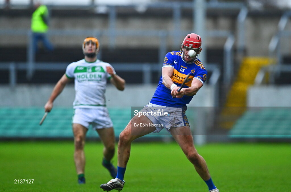 12 December 2021; Aidan Treacy of St Rynaghs during the AIB Leinster GAA Hurling Senior Club Championship Semi-Final match between St Rynaghs and Shamrocks Ballyhale at Bord na Mona O’Connor Park in Tullamore, Offaly. Photo by Eóin Noonan/Sportsfile