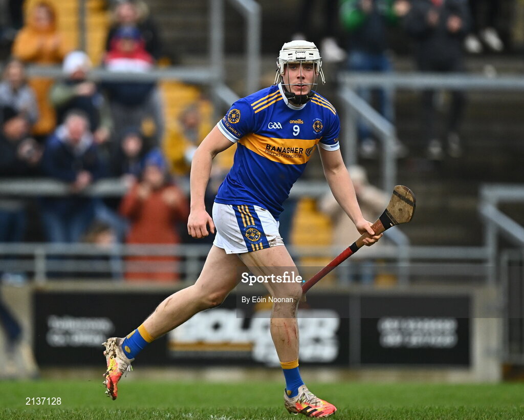 12 December 2021; Ronan Hughes of St Rynaghs during the AIB Leinster GAA Hurling Senior Club Championship Semi-Final match between St Rynaghs and Shamrocks Ballyhale at Bord na Mona O’Connor Park in Tullamore, Offaly. Photo by Eóin Noonan/Sportsfile