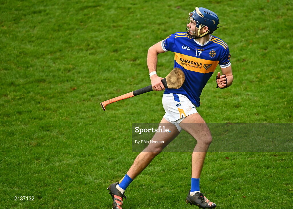 12 December 2021; Paul Quirke of St Rynaghs during the AIB Leinster GAA Hurling Senior Club Championship Semi-Final match between St Rynaghs and Shamrocks Ballyhale at Bord na Mona O’Connor Park in Tullamore, Offaly. Photo by Eóin Noonan/Sportsfile