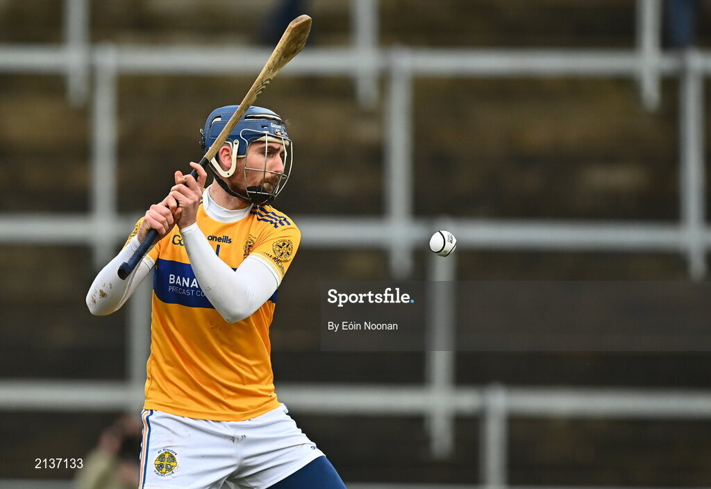 12 December 2021; Conor Clancy of St Rynaghs during the AIB Leinster GAA Hurling Senior Club Championship Semi-Final match between St Rynaghs and Shamrocks Ballyhale at Bord na Mona O’Connor Park in Tullamore, Offaly. Photo by Eóin Noonan/Sportsfile