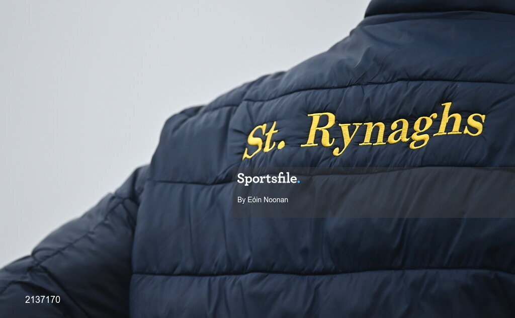 12 December 2021; St Rynaghs branding during the AIB Leinster GAA Hurling Senior Club Championship Semi-Final match between St Rynaghs and Shamrocks Ballyhale at Bord na Mona O’Connor Park in Tullamore, Offaly. Photo by Eóin Noonan/Sportsfile