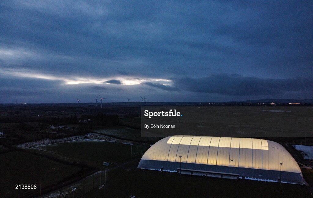 7 January 2022; A general view of the Connacht GAA Air Dome before the Connacht FBD League semi-final match between Mayo and Galway at the NUI Galway Connacht GAA Air Dome in Bekan, Mayo. Photo by Eóin Noonan/Sportsfile