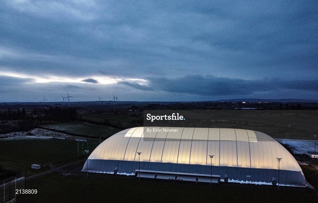 7 January 2022; A general view of the Connacht GAA Air Dome before the Connacht FBD League semi-final match between Mayo and Galway at the NUI Galway Connacht GAA Air Dome in Bekan, Mayo. Photo by Eóin Noonan/Sportsfile