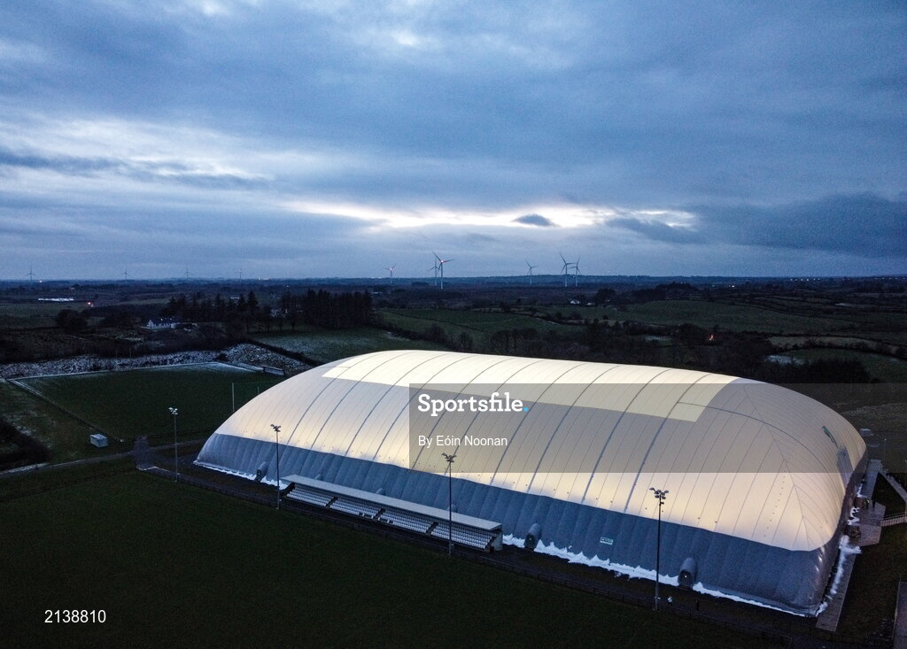 7 January 2022; A general view of the Connacht GAA Air Dome before the Connacht FBD League semi-final match between Mayo and Galway at the NUI Galway Connacht GAA Air Dome in Bekan, Mayo. Photo by Eóin Noonan/Sportsfile