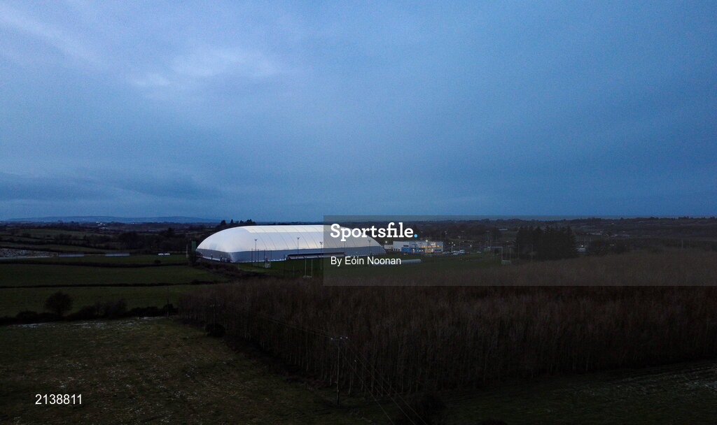 7 January 2022; A general view of the Connacht GAA Air Dome before the Connacht FBD League semi-final match between Mayo and Galway at the NUI Galway Connacht GAA Air Dome in Bekan, Mayo. Photo by Eóin Noonan/Sportsfile