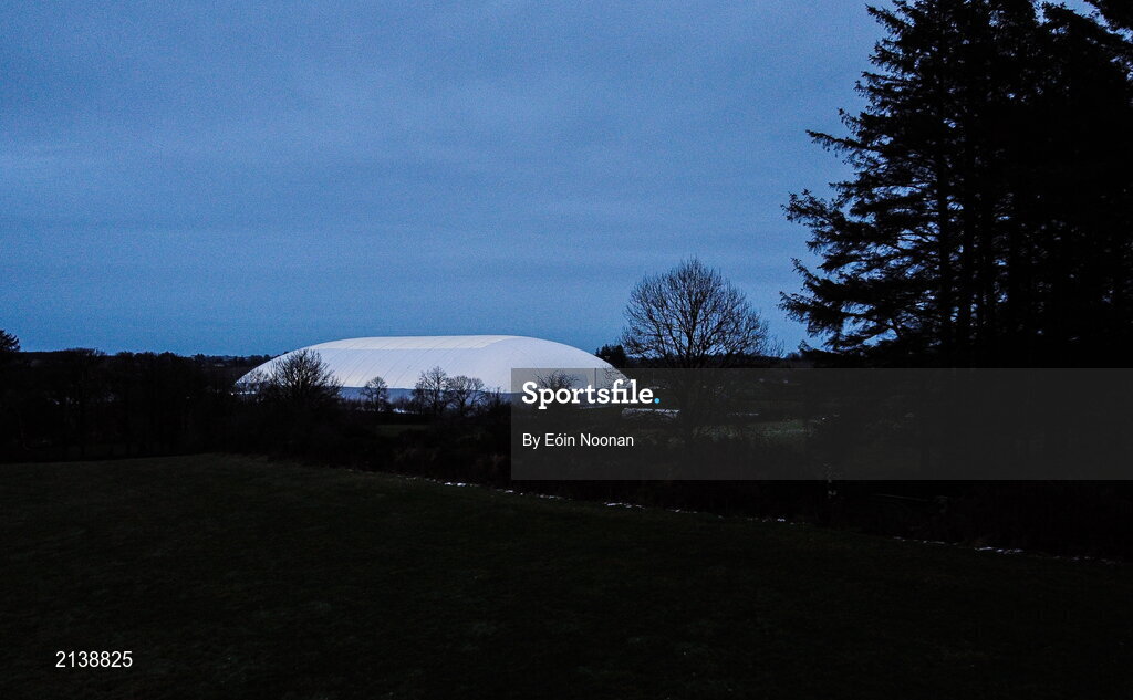 7 January 2022; A general view of the Connacht GAA Air Dome before the Connacht FBD League semi-final match between Mayo and Galway at the NUI Galway Connacht GAA Air Dome in Bekan, Mayo. Photo by Eóin Noonan/Sportsfile