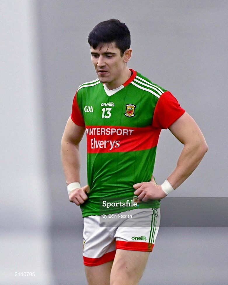 7 January 2022; Conor Loftus of Mayo after the Connacht FBD League semi-final match between Mayo and Galway at the NUI Galway Connacht GAA Air Dome in Bekan, Mayo. Photo by Eóin Noonan/Sportsfile