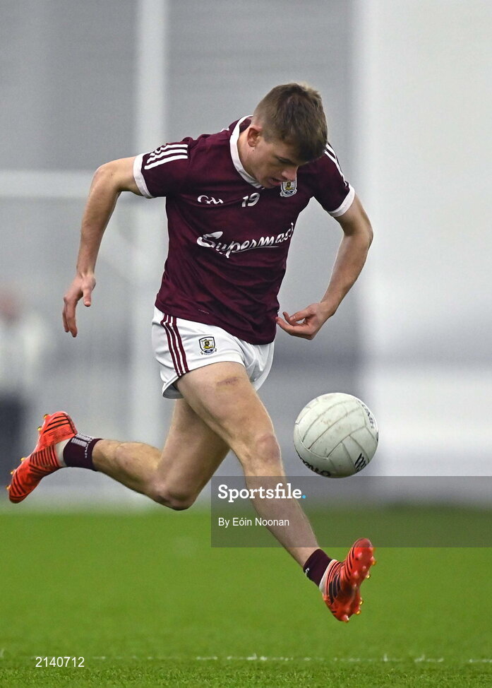 7 January 2022; Liam Costello of Galway during the Connacht FBD League semi-final match between Mayo and Galway at the NUI Galway Connacht GAA Air Dome in Bekan, Mayo. Photo by Eóin Noonan/Sportsfile