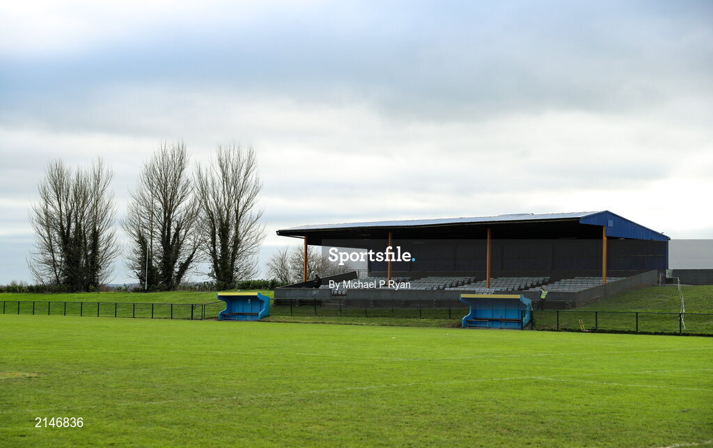 23 January 2022; A general view of John Lockes GAA Club before the 2021 currentaccount.ie All-Ireland Ladies Junior Club Football Championship Semi-Final match between Mullinahone, Tipperary and St Brendan's, Galway at John Lockes GAA Club in Callan, Kilkenny. Photo by Michael P Ryan/Sportsfile