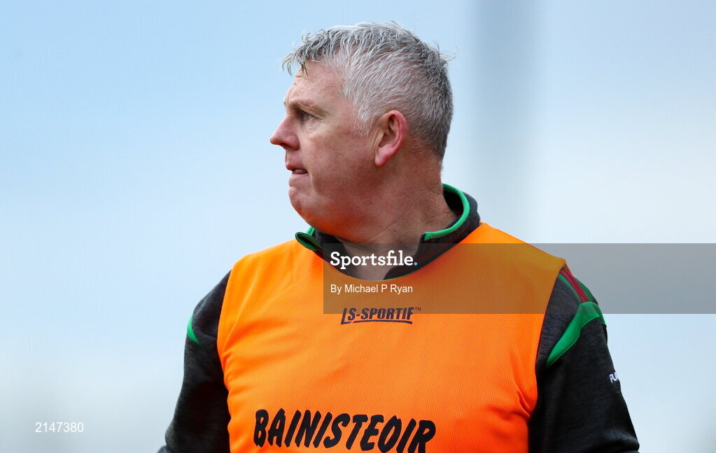 23 January 2022; St Brendan's manager John Kilroy during the 2021 currentaccount.ie All-Ireland Ladies Junior Club Football Championship Semi-Final match between Mullinahone, Tipperary and St Brendan's, Galway at John Lockes GAA Club in Callan, Kilkenny. Photo by Michael P Ryan/Sportsfile