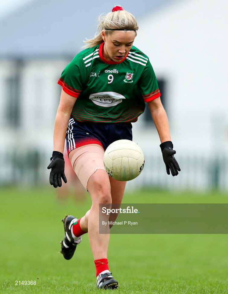 23 January 2022; Aoibhe O' Shea of Mullinahone during the 2021 currentaccount.ie All-Ireland Ladies Junior Club Football Championship Semi-Final match between Mullinahone, Tipperary and St Brendan's, Galway at John Lockes GAA Club in Callan, Kilkenny. Photo by Michael P Ryan/Sportsfile