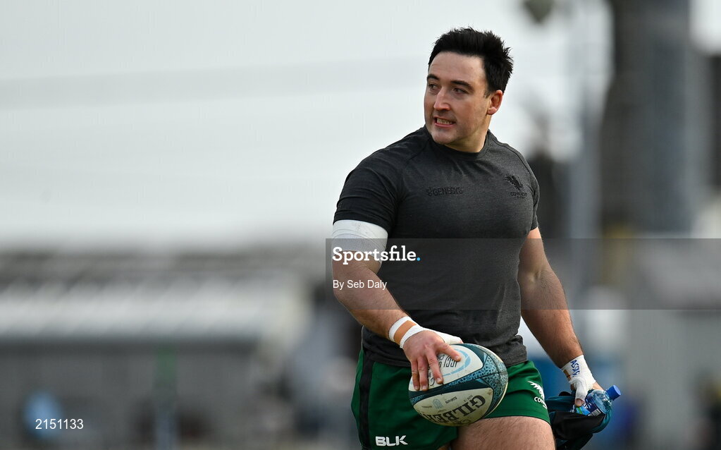 29 January 2022; Denis Buckley of Connacht before the United Rugby Championship match between Connacht and Glasgow Warriors at the Sportsground in Galway. Photo by Seb Daly/Sportsfile