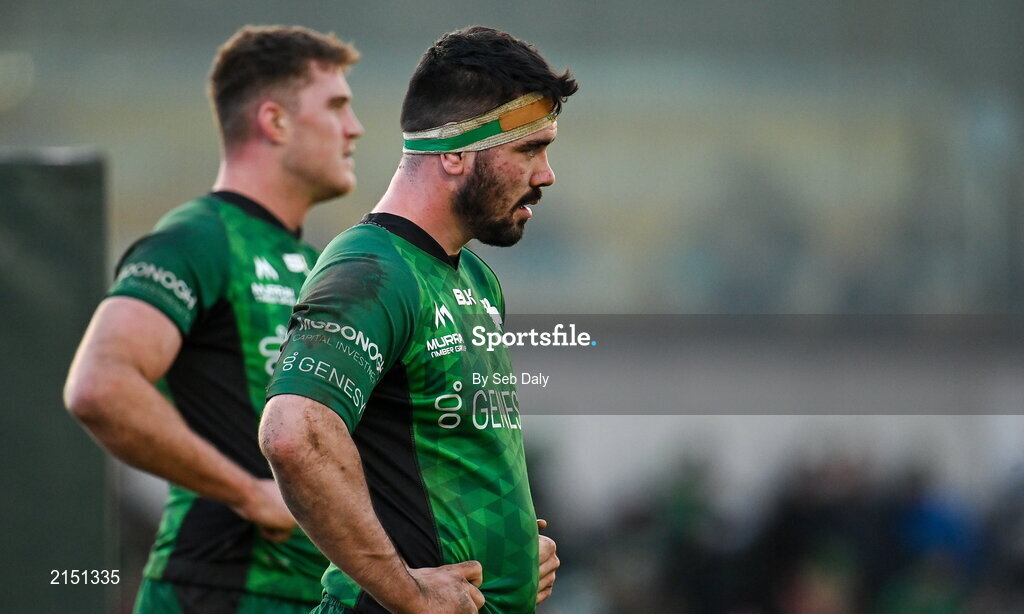 29 January 2022; Paul Boyle of Connacht after his side's conceded an eighth try during the United Rugby Championship match between Connacht and Glasgow Warriors at the Sportsground in Galway. Photo by Seb Daly/Sportsfile