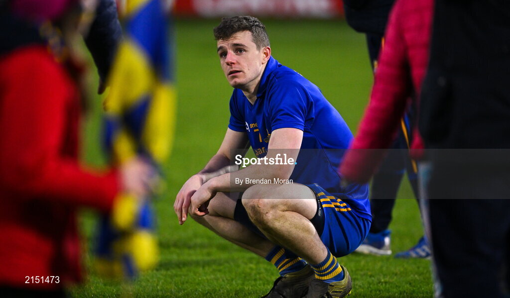 29 January 2022; Alan O'Connor of St Finbarr's after the AIB GAA Football All-Ireland Senior Club Championship Semi-Final match between St Finbarr's, Cork, and Kilcoo, Down, at MW Hire O'Moore Park in Portlaoise, Laois. Photo by Brendan Moran/Sportsfile