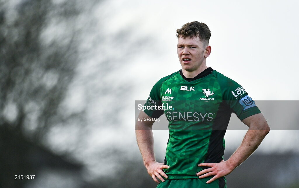 29 January 2022; Cathal Forde of Connacht during the United Rugby Championship match between Connacht and Glasgow Warriors at the Sportsground in Galway. Photo by Seb Daly/Sportsfile