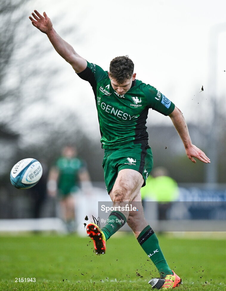 29 January 2022; Cathal Forde of Connacht during the United Rugby Championship match between Connacht and Glasgow Warriors at the Sportsground in Galway. Photo by Seb Daly/Sportsfile