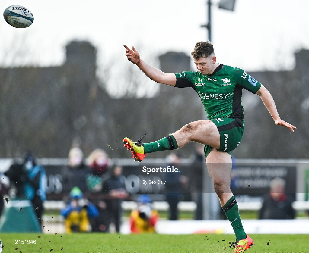 29 January 2022; Cathal Forde of Connacht during the United Rugby Championship match between Connacht and Glasgow Warriors at the Sportsground in Galway. Photo by Seb Daly/Sportsfile