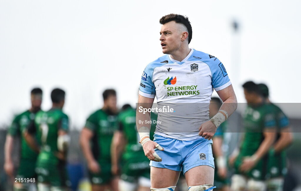 29 January 2022; Jack Dempsey of Glasgow Warriors during the United Rugby Championship match between Connacht and Glasgow Warriors at the Sportsground in Galway. Photo by Seb Daly/Sportsfile