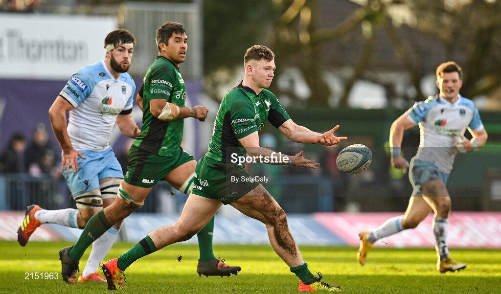 29 January 2022; Cathal Forde of Connacht during the United Rugby Championship match between Connacht and Glasgow Warriors at the Sportsground in Galway. Photo by Seb Daly/Sportsfile