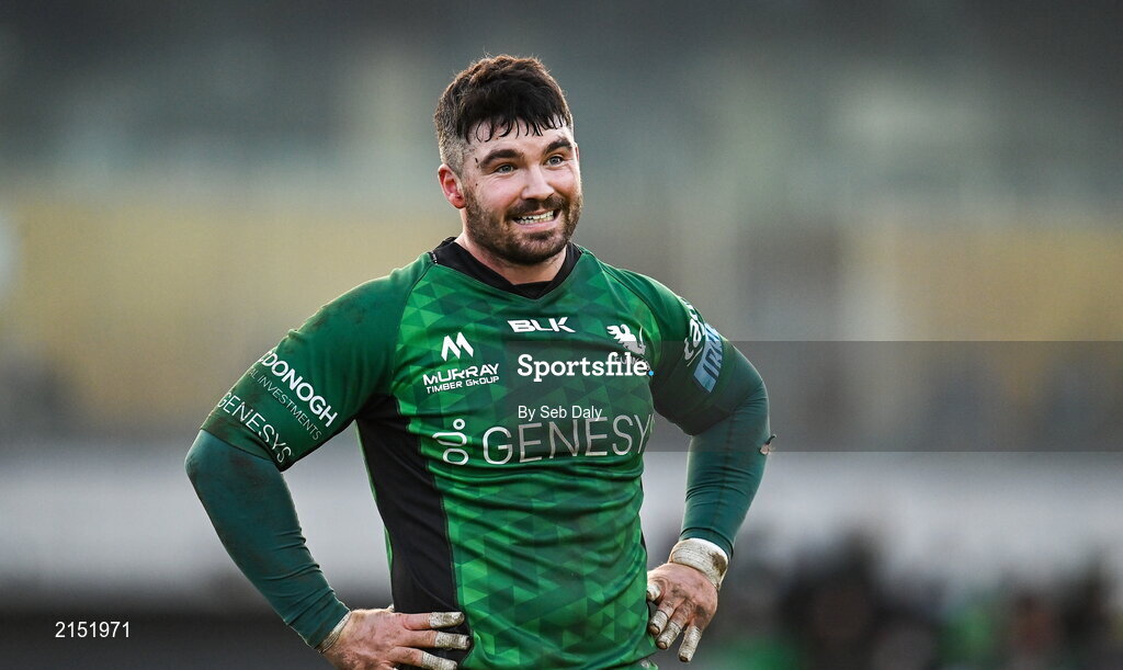 29 January 2022; Sam Arnold of Connacht during the United Rugby Championship match between Connacht and Glasgow Warriors at the Sportsground in Galway. Photo by Seb Daly/Sportsfile