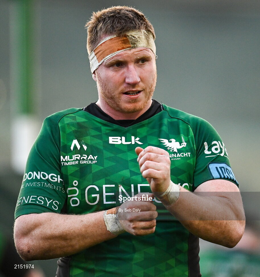 29 January 2022; Shane Delahunt of Connacht during the United Rugby Championship match between Connacht and Glasgow Warriors at the Sportsground in Galway. Photo by Seb Daly/Sportsfile