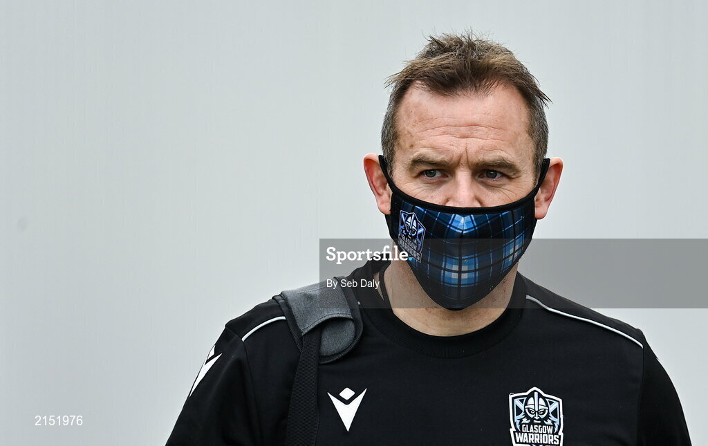 29 January 2022; Glasgow Warriors head coach Danny Wilson before the United Rugby Championship match between Connacht and Glasgow Warriors at the Sportsground in Galway. Photo by Seb Daly/Sportsfile
