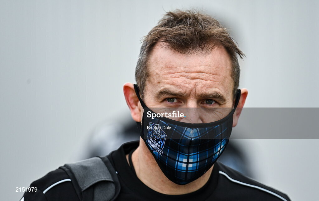 29 January 2022; Glasgow Warriors head coach Danny Wilson before the United Rugby Championship match between Connacht and Glasgow Warriors at the Sportsground in Galway. Photo by Seb Daly/Sportsfile