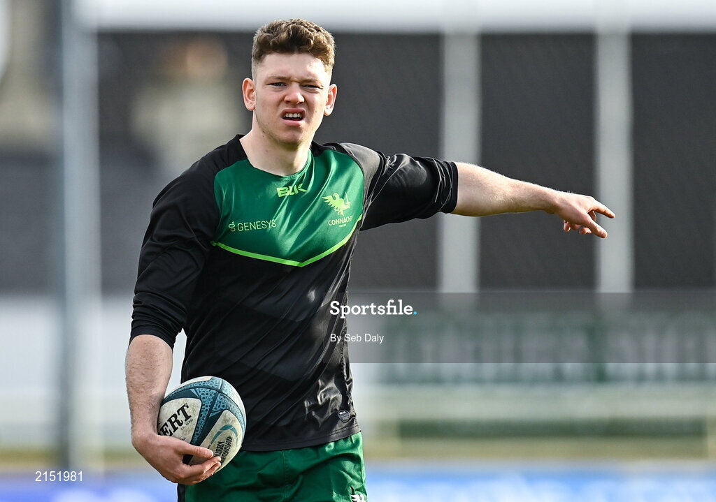 29 January 2022; Cathal Forde of Connacht before the United Rugby Championship match between Connacht and Glasgow Warriors at the Sportsground in Galway. Photo by Seb Daly/Sportsfile