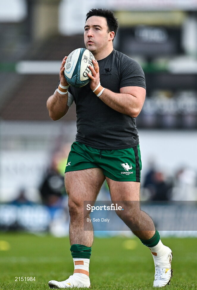 29 January 2022; Denis Buckley of Connacht before the United Rugby Championship match between Connacht and Glasgow Warriors at the Sportsground in Galway. Photo by Seb Daly/Sportsfile