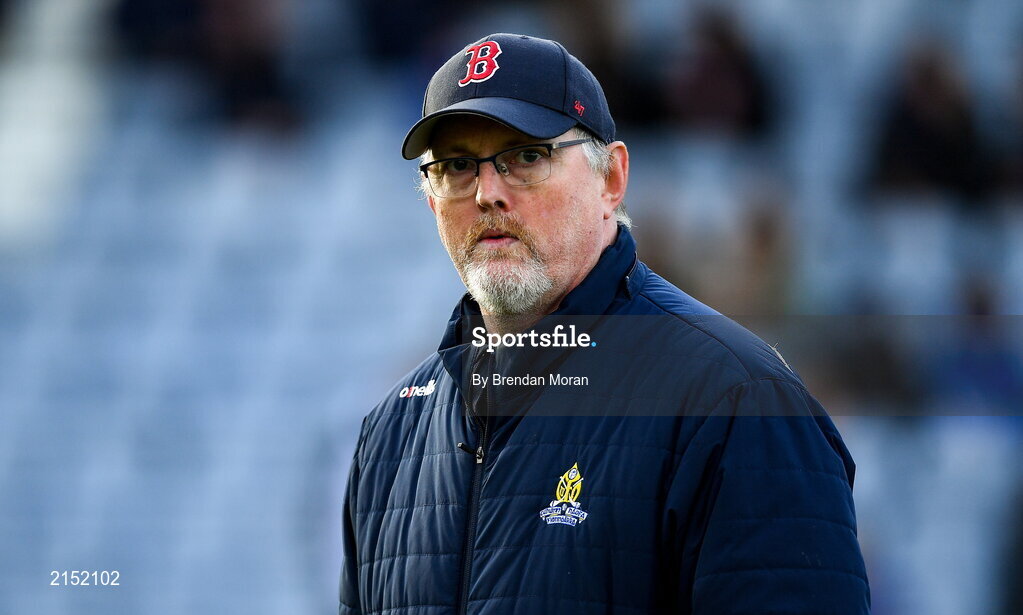 29 January 2022; St Finbarr's manager Paul O'Keeffe before the AIB GAA Football All-Ireland Senior Club Championship Semi-Final match between St Finbarr's, Cork, and Kilcoo, Down, at MW Hire O'Moore Park in Portlaoise, Laois. Photo by Brendan Moran/Sportsfile