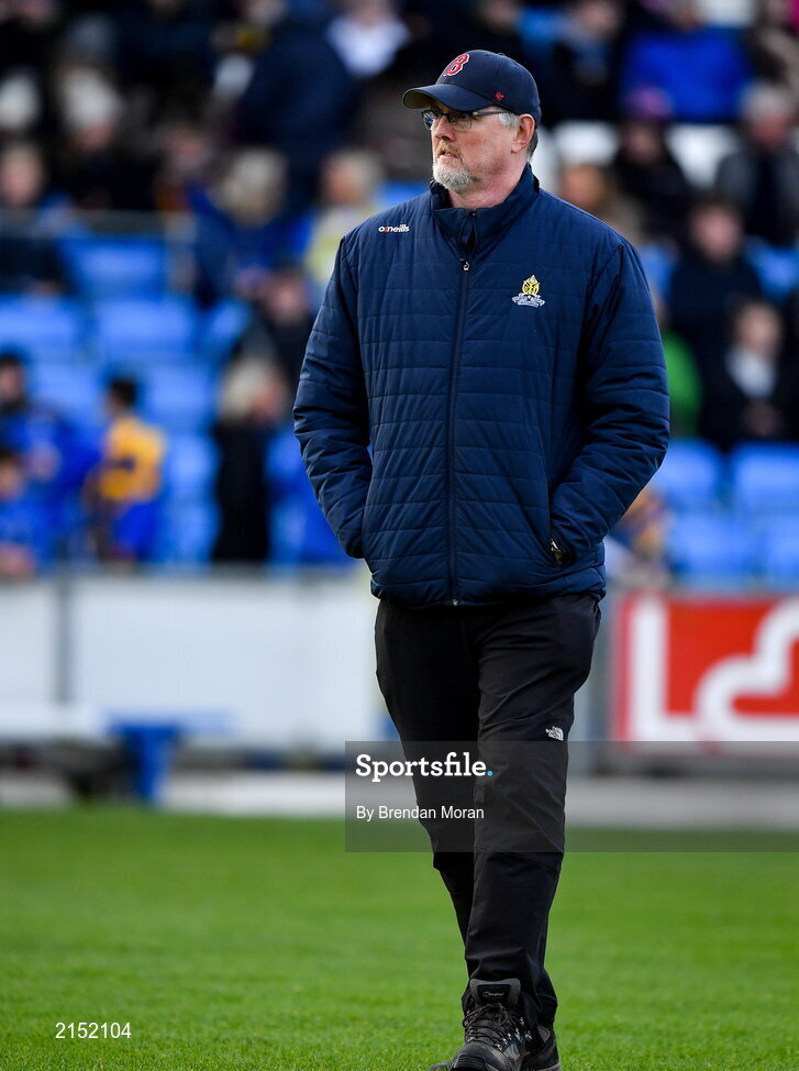 29 January 2022; St Finbarr's manager Paul O'Keeffe before the AIB GAA Football All-Ireland Senior Club Championship Semi-Final match between St Finbarr's, Cork, and Kilcoo, Down, at MW Hire O'Moore Park in Portlaoise, Laois. Photo by Brendan Moran/Sportsfile