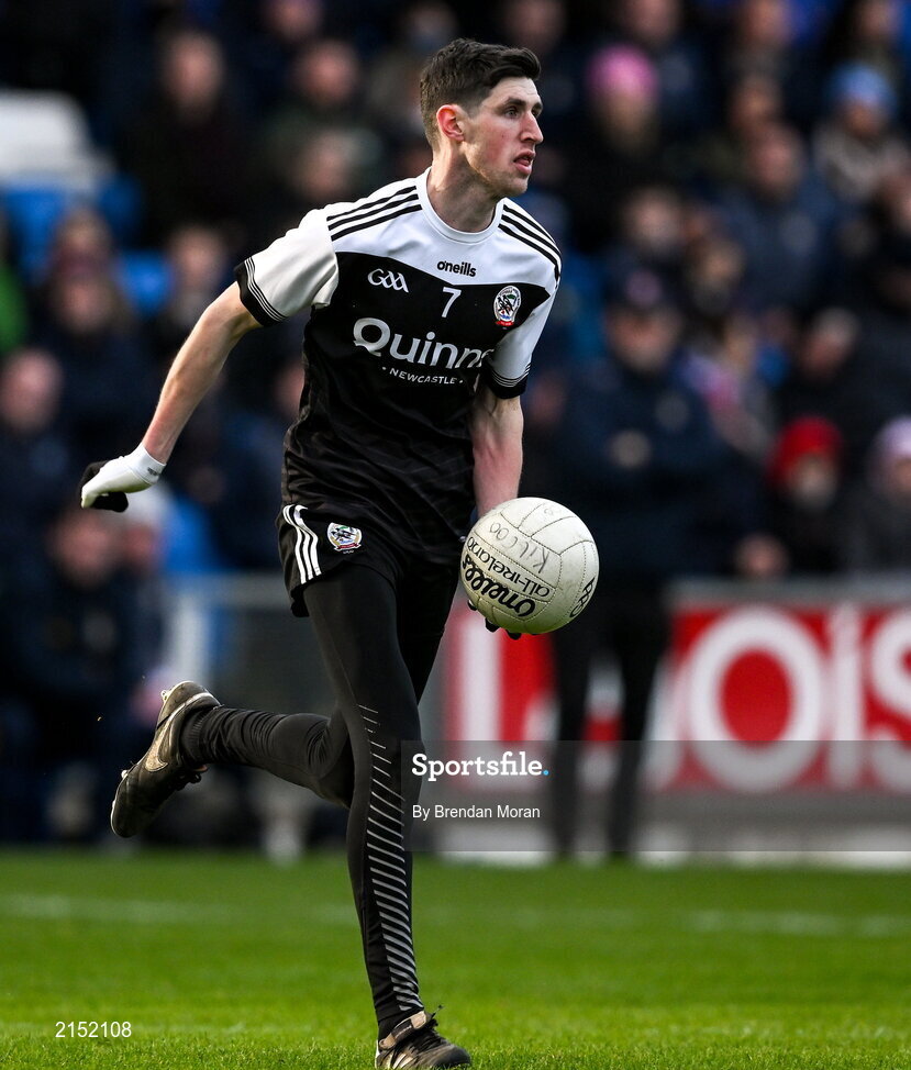 29 January 2022; Eugene Branagan of Kilcoo during the AIB GAA Football All-Ireland Senior Club Championship Semi-Final match between St Finbarr's, Cork, and Kilcoo, Down, at MW Hire O'Moore Park in Portlaoise, Laois. Photo by Brendan Moran/Sportsfile