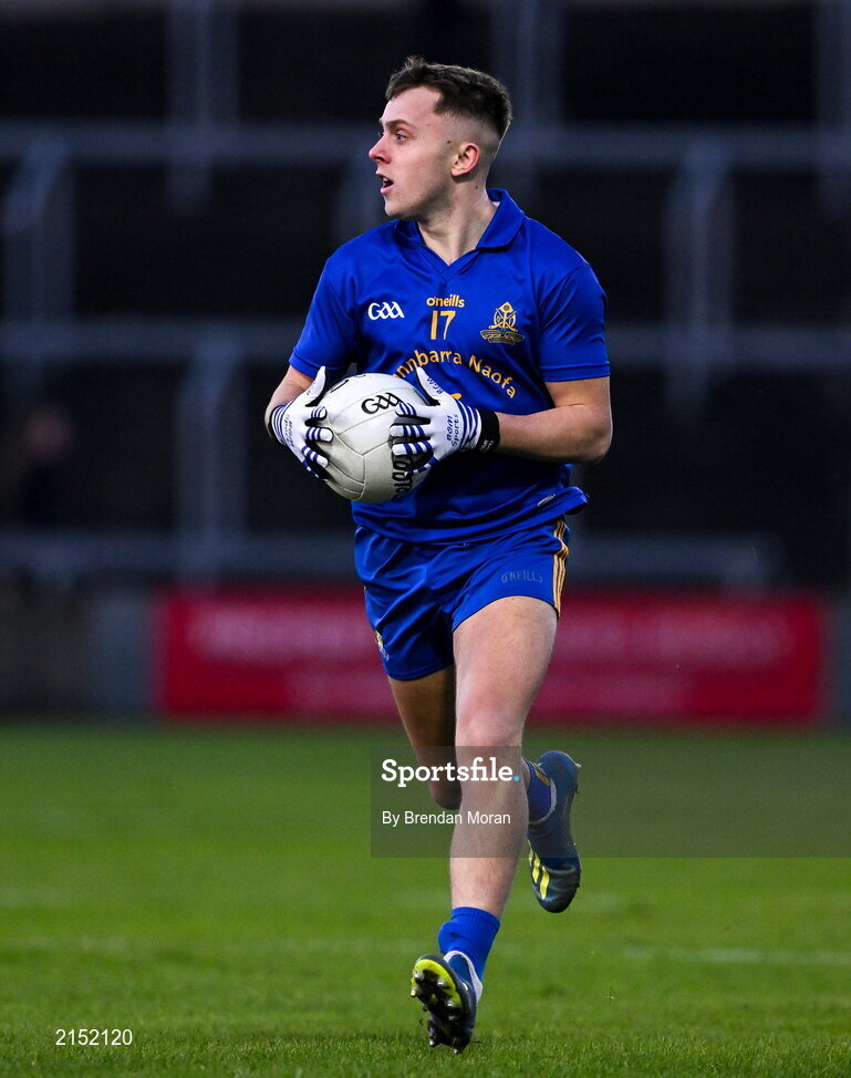 29 January 2022; Bill O'Connell of St Finbarr's during the AIB GAA Football All-Ireland Senior Club Championship Semi-Final match between St Finbarr's, Cork, and Kilcoo, Down, at MW Hire O'Moore Park in Portlaoise, Laois. Photo by Brendan Moran/Sportsfile