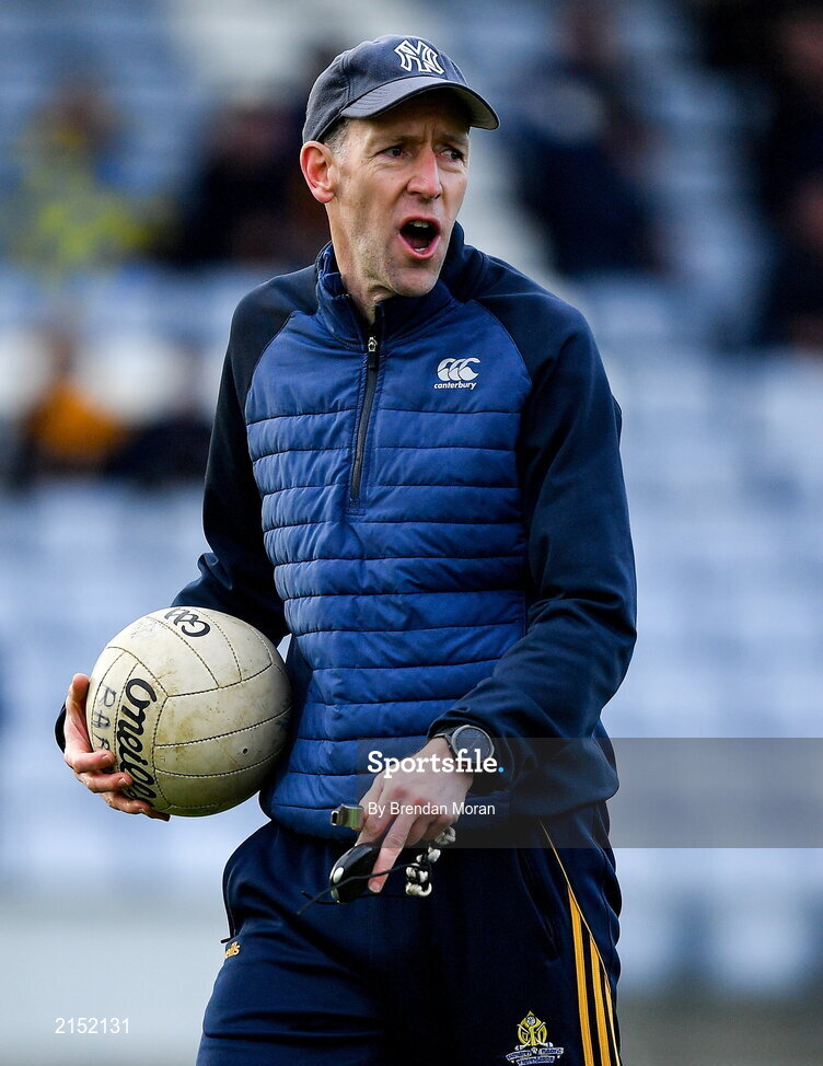 29 January 2022; St Finbarr's selector Jim O'Donoghue before the AIB GAA Football All-Ireland Senior Club Championship Semi-Final match between St Finbarr's, Cork, and Kilcoo, Down, at MW Hire O'Moore Park in Portlaoise, Laois. Photo by Brendan Moran/Sportsfile