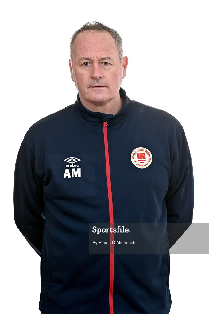 31 January 2022; Technical director Alan Mathews poses for a portrait during a St Patrick's Athletic squad portrait session at Ballyoulster United Football Club, in Kildare. Photo by Piaras Ó Mídheach/Sportsfile