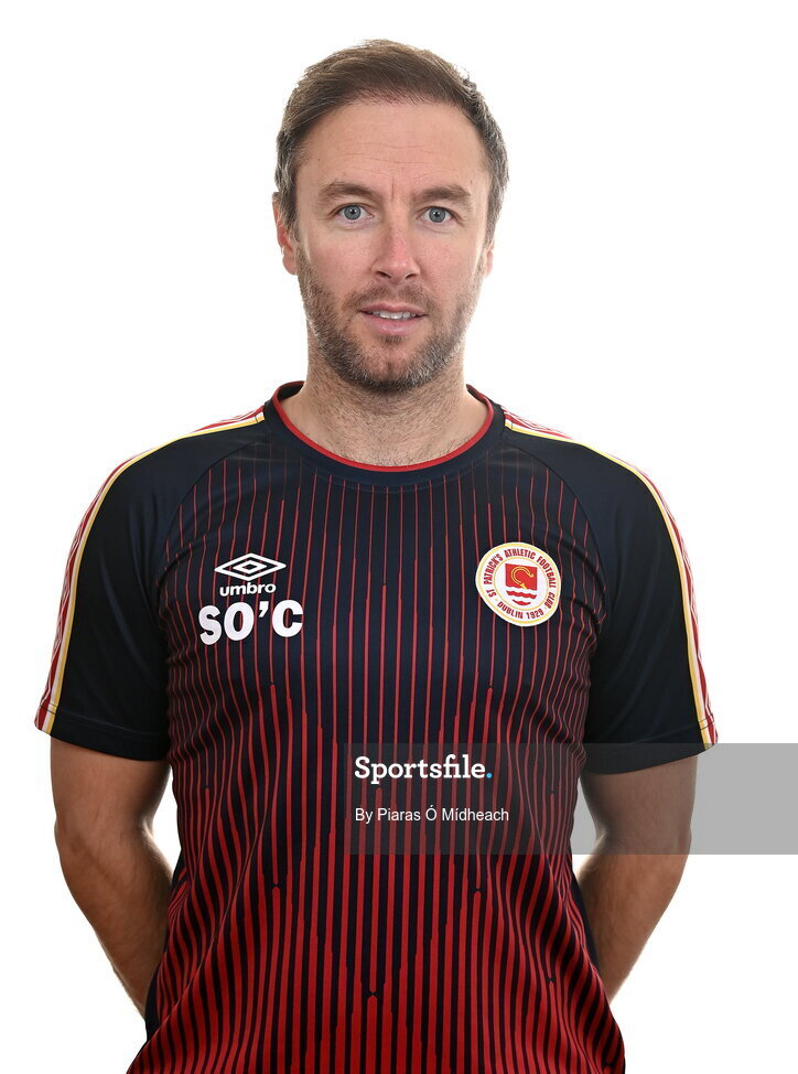 31 January 2022; Coach Sean O'Connor poses for a portrait during a St Patrick's Athletic squad portrait session at Ballyoulster United Football Club, in Kildare. Photo by Piaras Ó Mídheach/Sportsfile