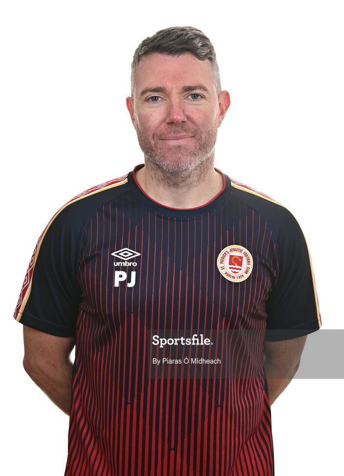 31 January 2022; Goalkeeping coach Pat Jennings poses for a portrait during a St Patrick's Athletic squad portrait session at Ballyoulster United Football Club, in Kildare. Photo by Piaras Ó Mídheach/Sportsfile