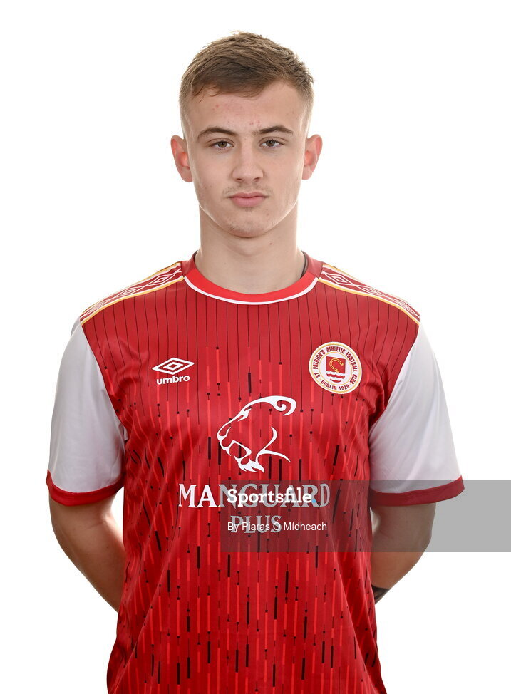 31 January 2022; Ben Curtis poses for a portrait during a St Patrick's Athletic squad portrait session at Ballyoulster United Football Club, in Kildare. Photo by Piaras Ó Mídheach/Sportsfile
